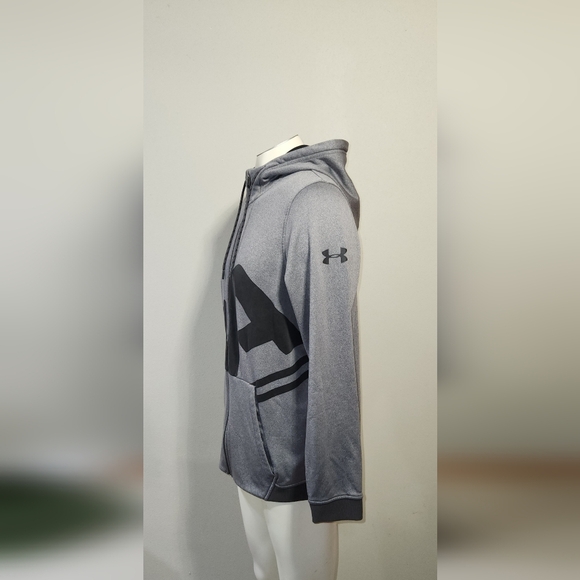 Under Armour Men's Fleece Full Zip Big Logo Hoodie - Picture 2 of 6